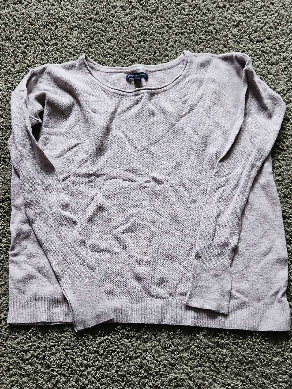 American Eagle Outfitters Light Lavender Crewneck Top